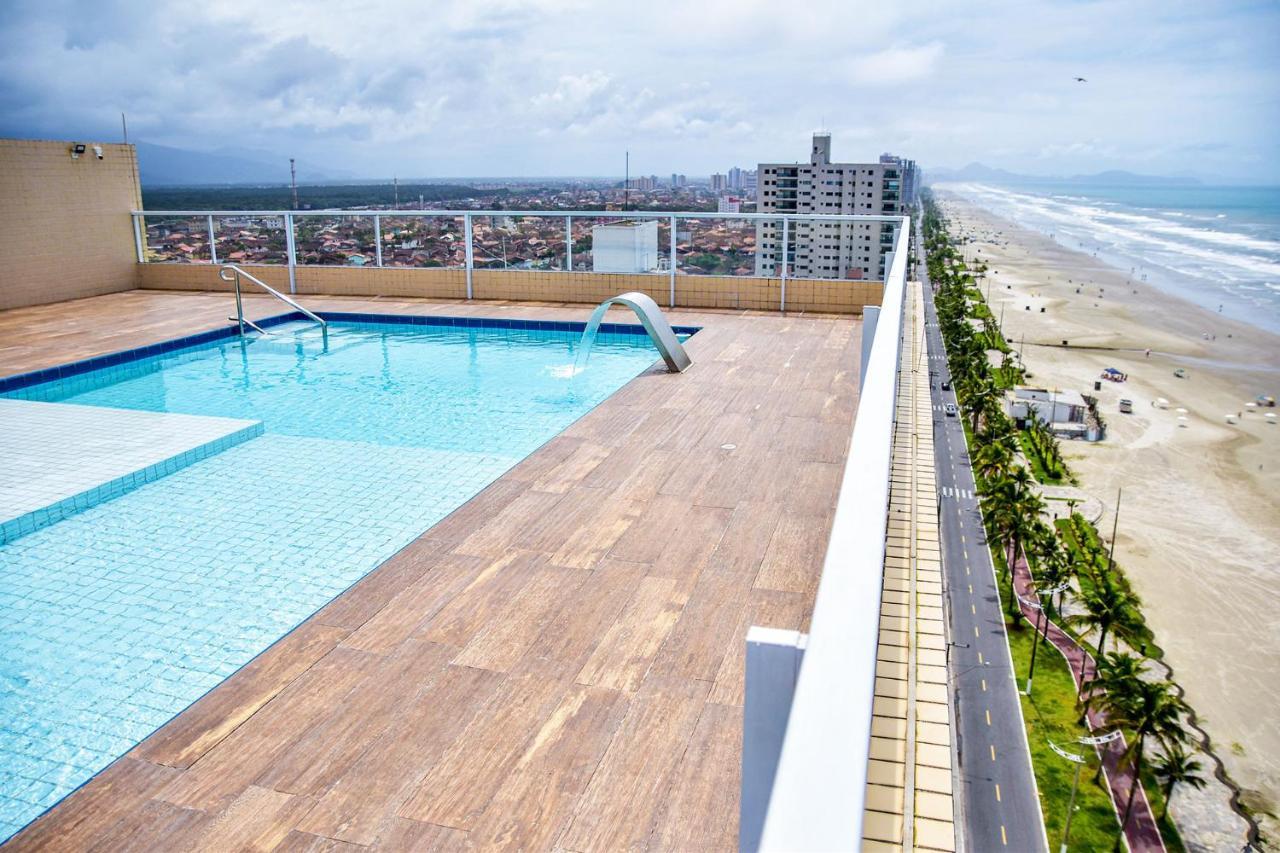 Apto C Wi-Fi A Beira-Mar Na Praia Jardim Real Sp Apartment Praia Grande  Exterior photo